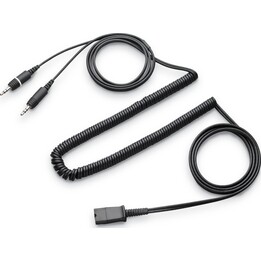 Cable Poly Stereo con conector de 3,5 mm a conector Dual-QD