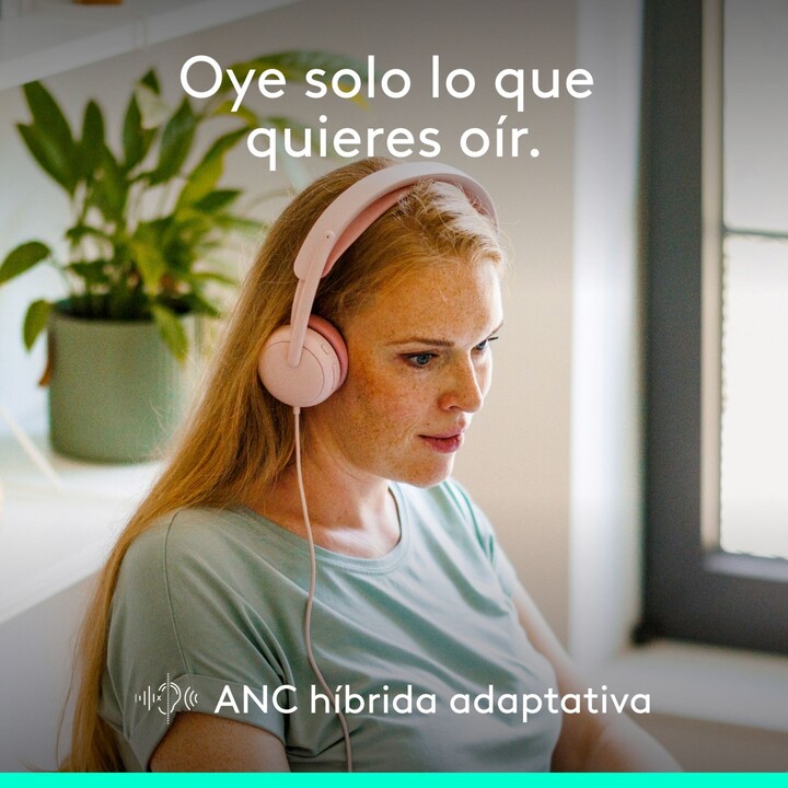 Casque Logitech Zone Wired 2, ROSE