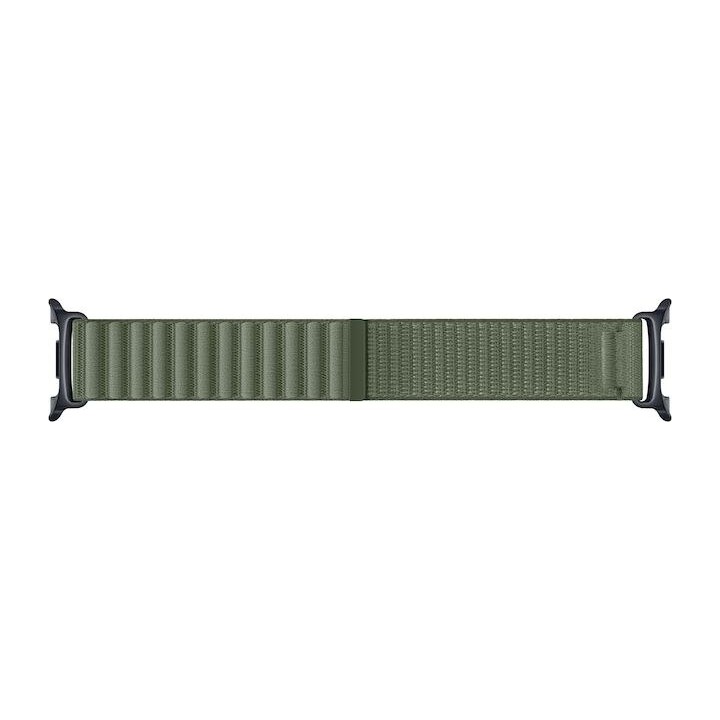 Bracelet Samsung Fabric S/M, couleur olive, pour les montres Watch 8 et 9