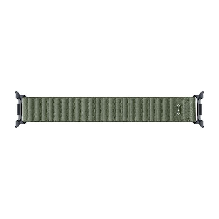 Bracelet Samsung Fabric S/M, couleur olive, pour les montres Watch 8 et 9