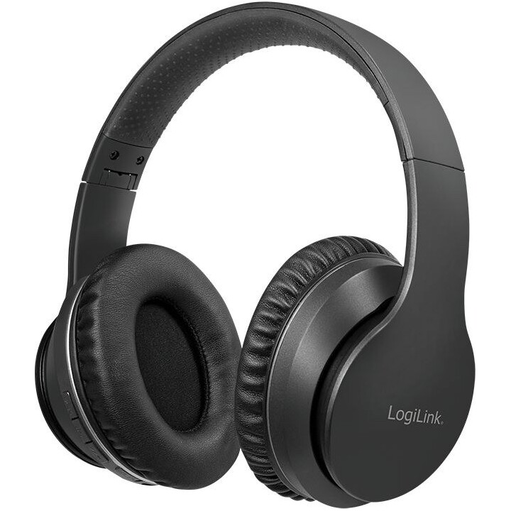 Auricolare Bluetooth Logilink, cancellazione attiva del rumore, V5.0, nero