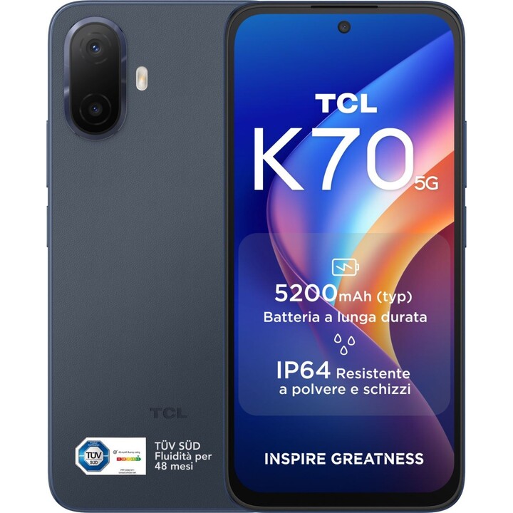 TCL K70 5G 4GB RAM 128 GB stardust blue