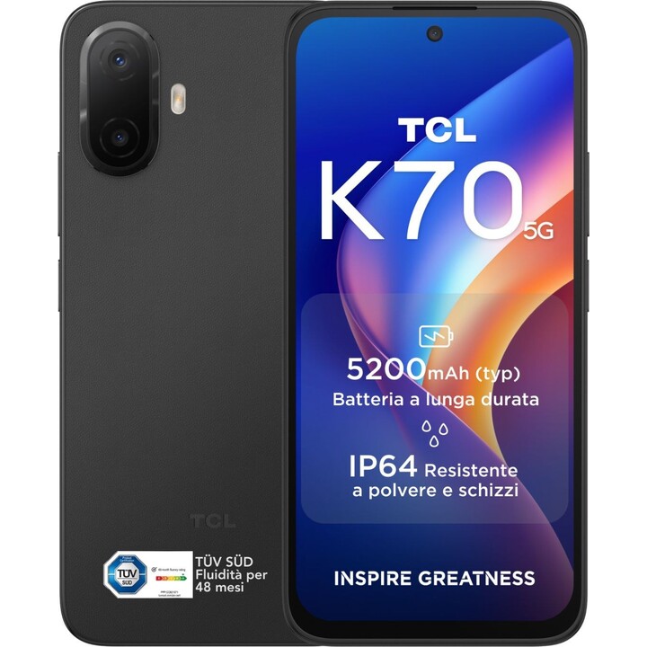 TCL K70 5G 4GB RAM 128GB midnight black
