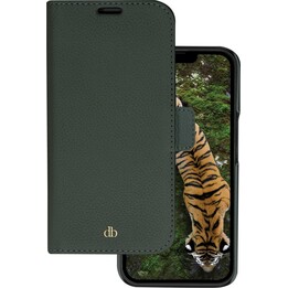 dbramante1928 New York - Étui à rabat pour téléphone portable - cuir pleine fleur durable - Evergreen - pour Apple iPhone 14 Pro
