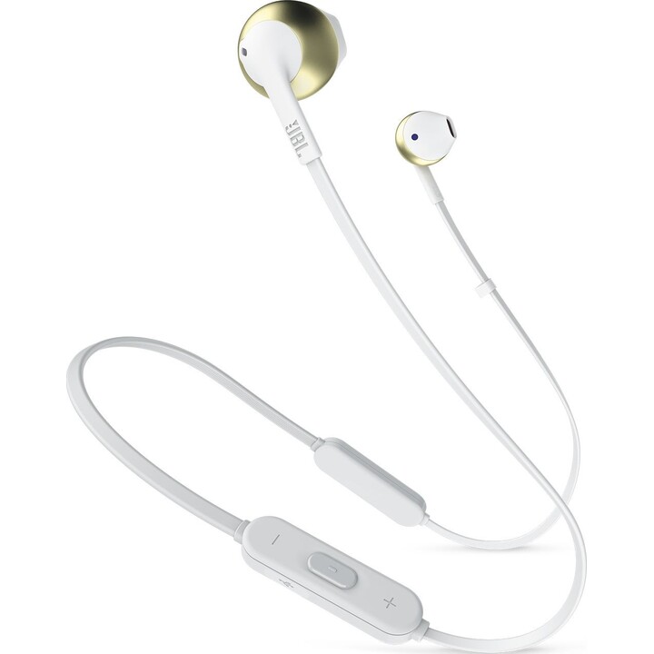 JBL T205 BT, or champagne