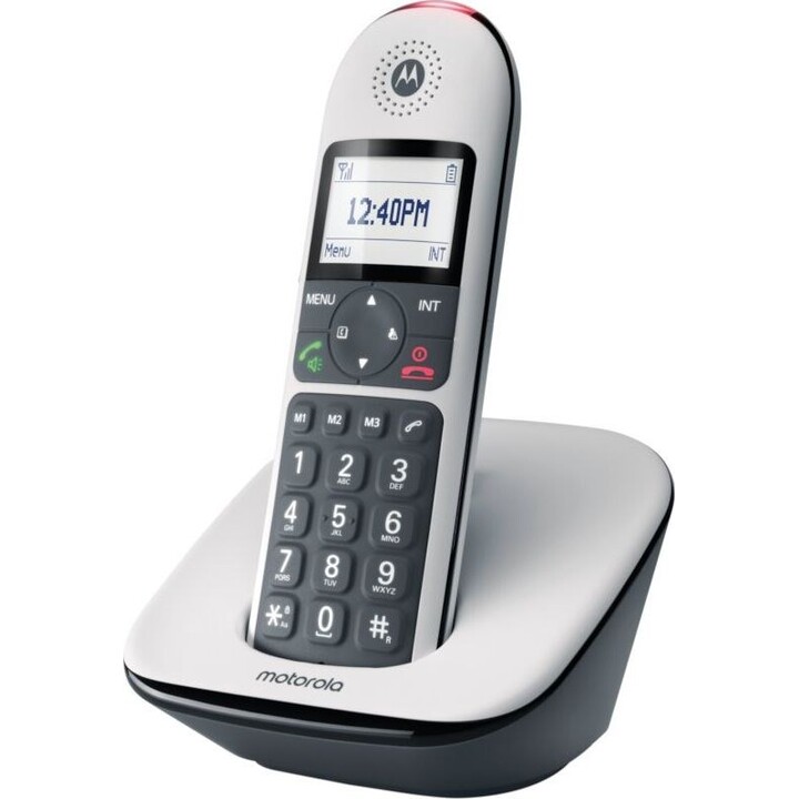 MOTOROLA CD5001 DECT-Telefon mit großen Tasten, weiß