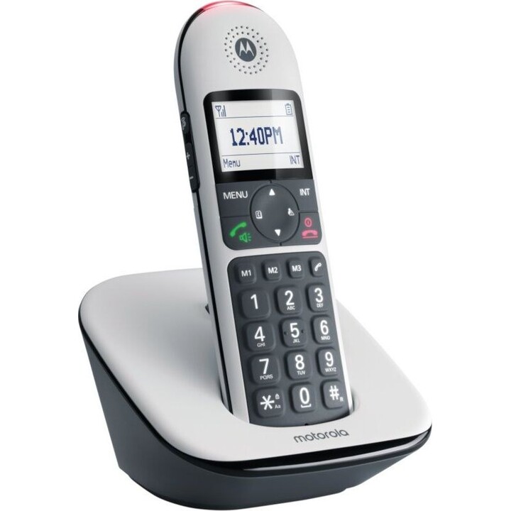 MOTOROLA CD5001 Téléphone DECT à grosses touches, blanc