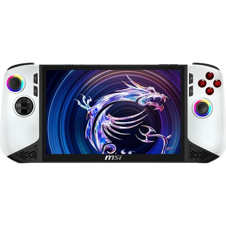 MSI Claw 8 AI+ A2VM-091 Polar Tempest Edition, computer palmare con processore U7, 258V, 32 GB/2 TB SSD, Windows 11
