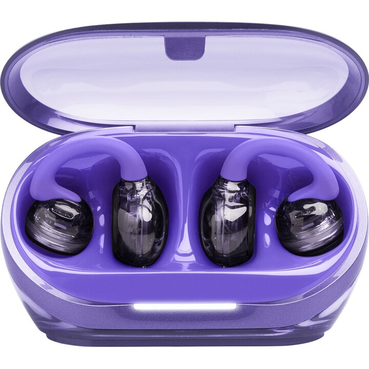 Écouteurs JBL Soundgear Clips TWS à oreillettes ouvertes, IP54, Ghost Purple