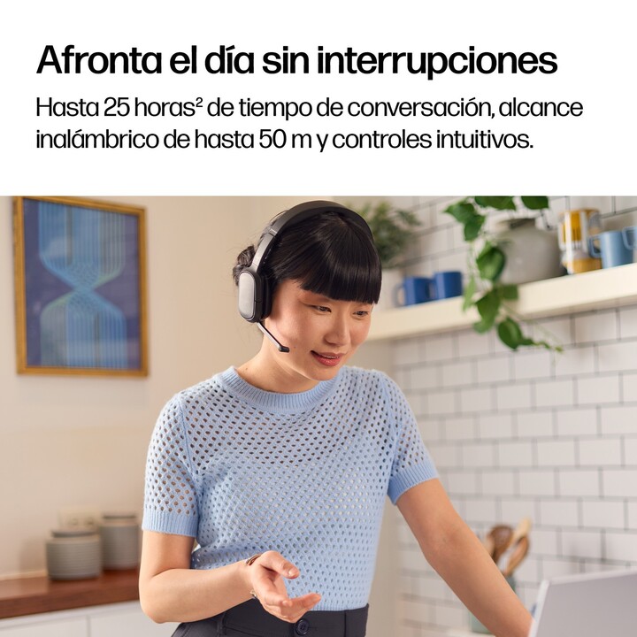 HP Poly Focus 625 Kabelloses Headset mit Ladestation