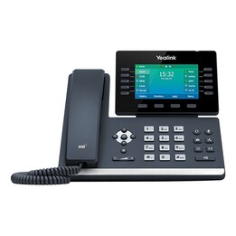 Teléfono IP Sip-t54w negro con cable