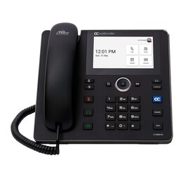 Telefono IP AudioCodes Teams C455HD PoE GbE nero con Bluetooth integrato e Wi-Fi dual band