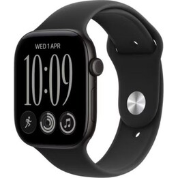 Reloj Watch Serie 12 GPS+Cellular, 46 mm, caja de aluminio negra con correa deportiva negra - Talla S/M