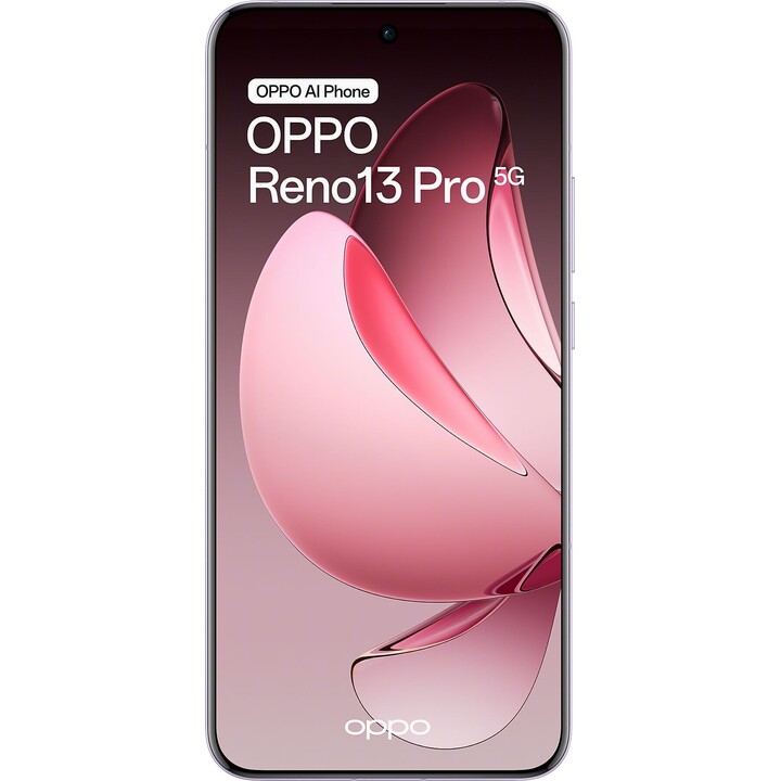 OPPO Reno13 Pro 5G, Smartphone with AI, 12GB/512GB, 6.83 120Hz AMOLED 50MP IP69 5,800mAh 80W, Purple