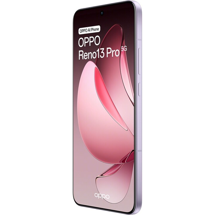 OPPO Reno13 Pro 5G, teléfono inteligente con IA, 12GB/512GB, 6.83 120Hz AMOLED 50MP IP69 5,800mAh 80W, Purple