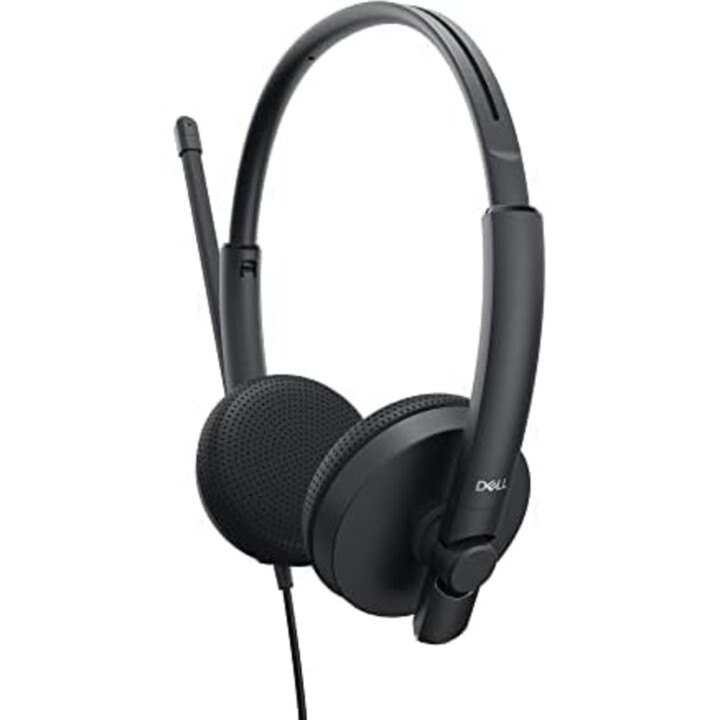 Fones de ouvido Dell com microfone preto
