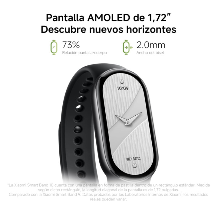 Xiaomi Smartband 10, display AMOLED da 1,72", ricarica rapida, oltre 150 modalità sportive, monitoraggio della salute e del sonn