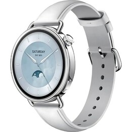 Xiaomi Watch S4 41 mm avec bracelet en cuir Blanc