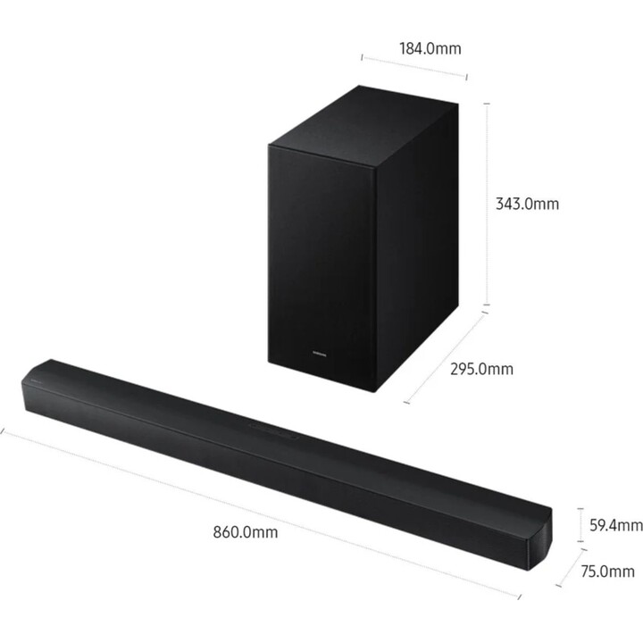 Barra de som Bluetooth Samsung B650f Série B 3.1 canais, 370W