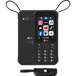 AGM M11 4G Black – Telemóvel robusto 2,8" QVGA, 4G LTE, 2500 mAh, IP68, Android 8.1 Go