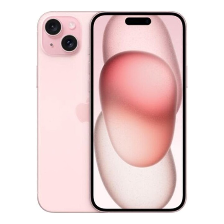 Téléphone portable smartphone Apple iPhone 15 5G - 128 Go - 6,1 pouces, rose, reconditionné