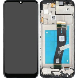 Samsung A02s A025 LCD-Display Schwarz – Original-Servicepaket – Keine Garantie