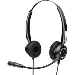 Casque avec micro URBAN FACTORY HBV01UF-N USB avec télécommande, noir