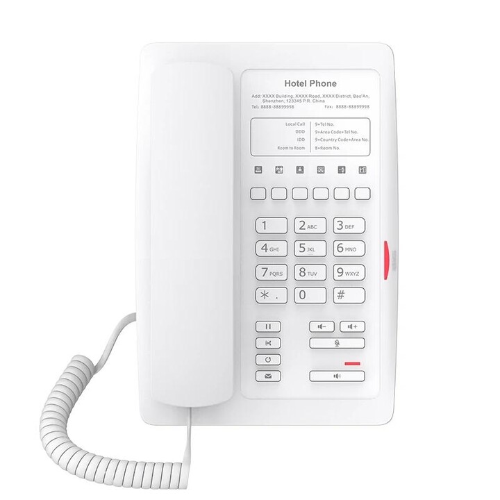 Fanvil H3W-W PoE - Téléphone VoIP, 2 lignes SIP, 6 touches programmables, écran LCD rétroéclairé