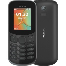 Nokia 130 2017 Dual Sim Black Refurbished Like New