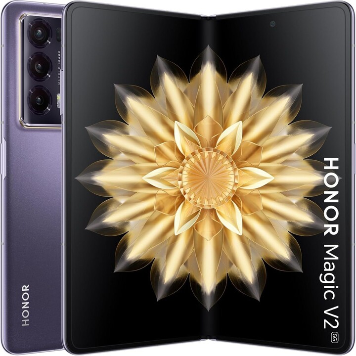 Honor Magic V2 5G 16 Go/512 Go, double SIM, violet, reconditionné