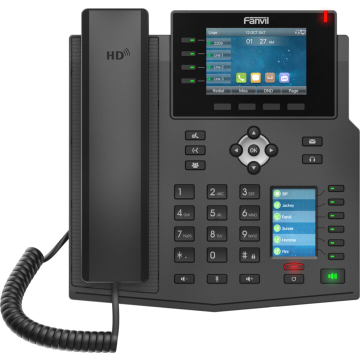 Fanvil X5U-R V2 Telefono IP rosso alta gamma per ospedali e vigili del fuoco