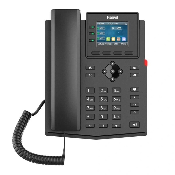 Fanvil X303-2 Wire Téléphone IP d'entreprise 2 lignes