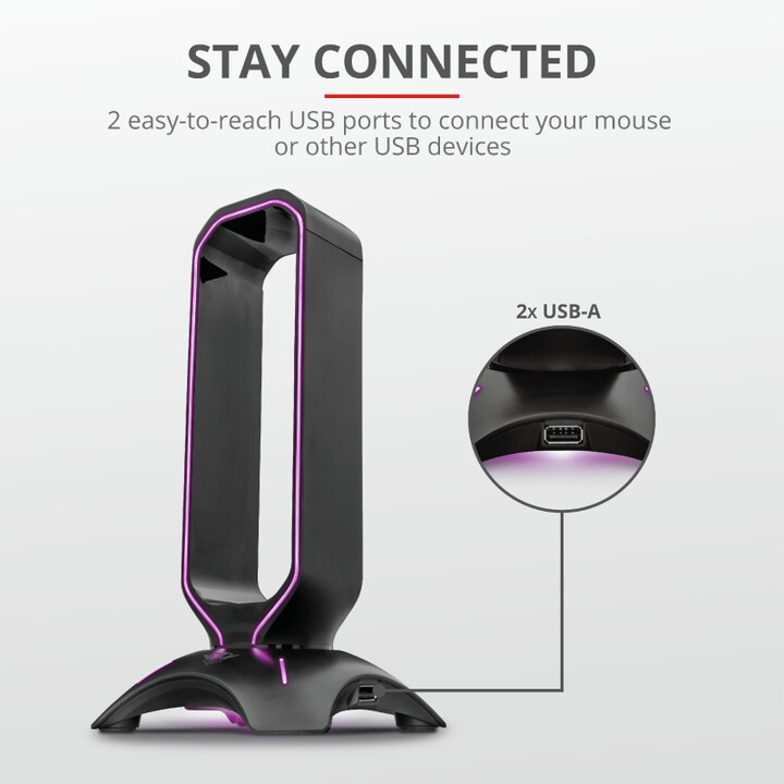 Suporte para fone de ouvido Trust GXT 265 Cintar
