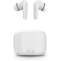 Fones de ouvido Bluetooth SPC Ether 2 Pro com estojo de carregamento / autonomia de 6,5h / branco
