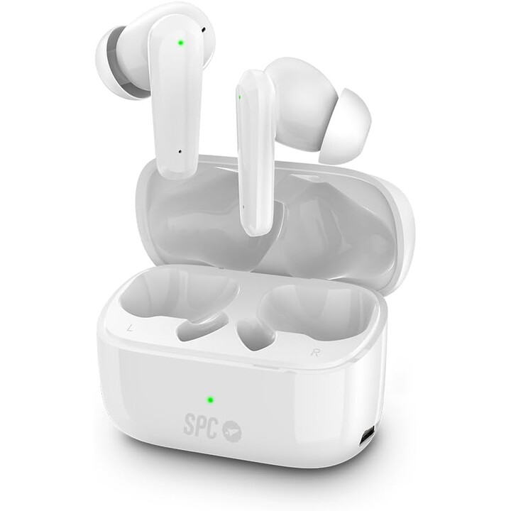 SPC Ether 2 Pro Bluetooth Headphones with Charging Case/ 6.5h Autonomy/ White