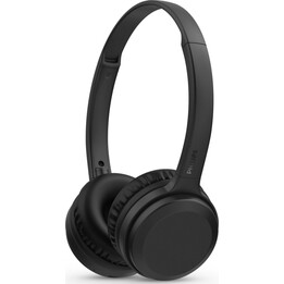 Fones de ouvido sem fio Philips TAH1108BK com microfone, Bluetooth e na cor preta.