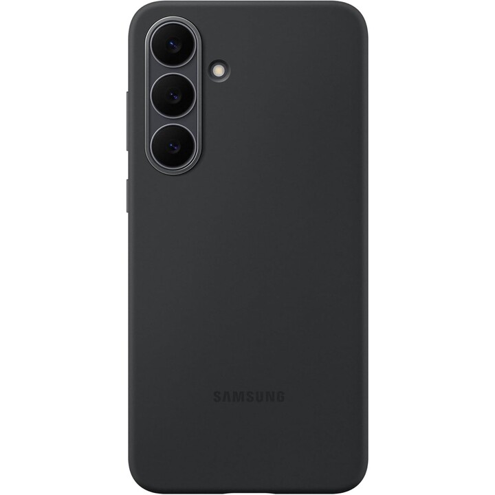 Coque en silicone souple Samsung pour Galaxy S25 FE, noir