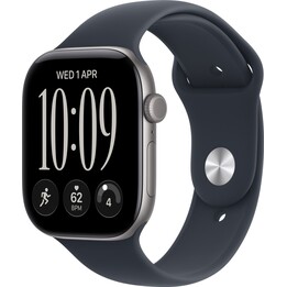 Apple Watch Series 12 GPS Cellular 42mm carcasa de aluminio gris espacial y correa deportiva azul marino S/M