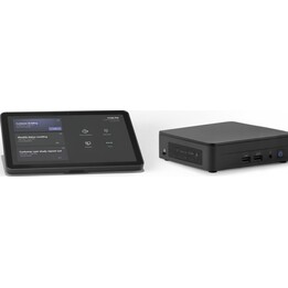 Pacote Controlador de toque LOGITECH com fio e kit Cat5e + AIS Intel Core i5-1350P 16 GB 250 GB + Kit de montagem para videoconf