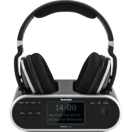 Auriculares estéreo TSAT Stereoman 2 DAB+ con estación de carga, 2,4 GHz