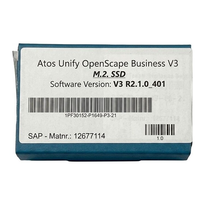 Software Mitel OpenScape Business en un SSD M.2 SATA,