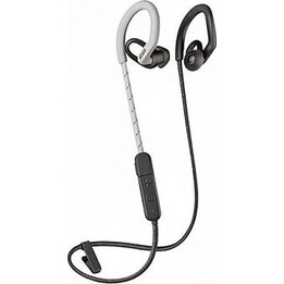 Poly BackBeat Fit 350 auricolari con archetto da orecchio intraurali sport grigio/bianco