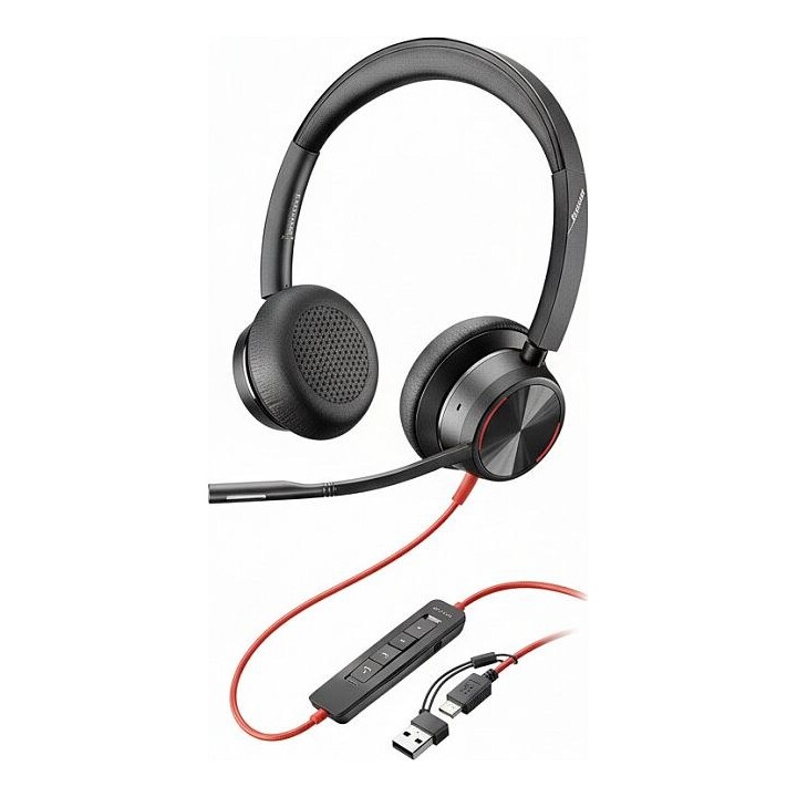 Poly Blackwire C8225-M Stereo USB-C/A Headset (bulk)