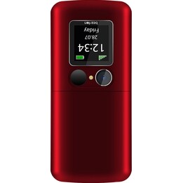 Beafon Fold 10 Silver Line, cellulare a conchiglia Grotasten, rosso-argento