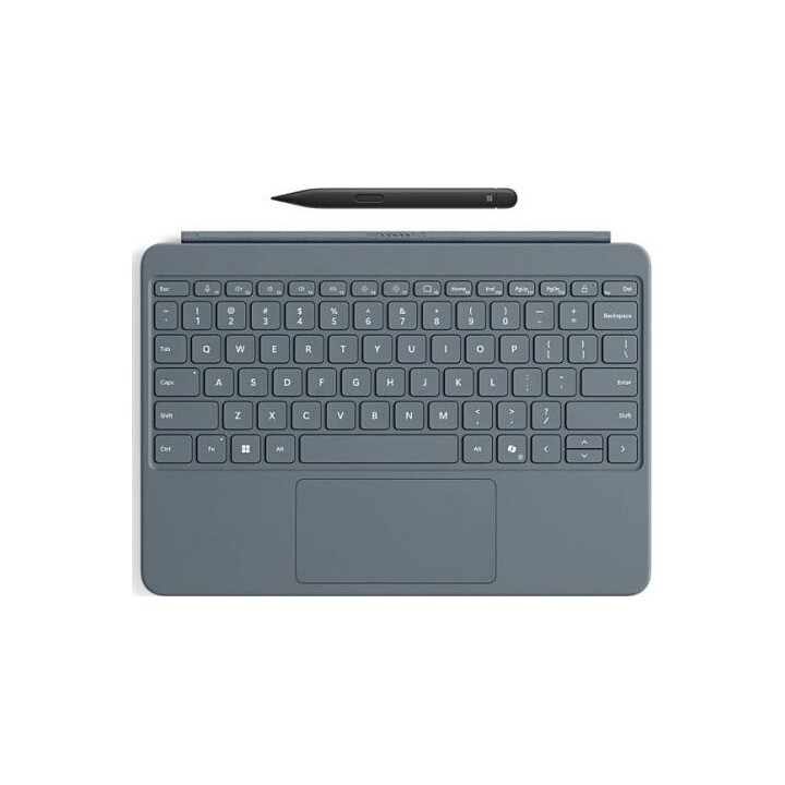 Teclado para Surface Pro de 12 polegadas com Slim Pen (azul-verde, disposição de teclado alemã)