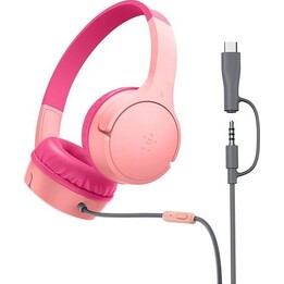 Casque supra-auriculaire filaire Belkin SoundForm pour enfants, réf. AUD010hqPK