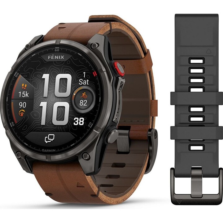 Garmin fenix 8 PRO 47 mm AMOLED saphir, graphite/gris carbone