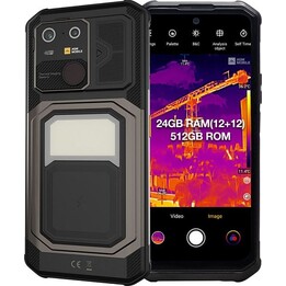 Teléfono inteligente resistente AGM G3 Pro de 12 GB y 512 GB, color negro