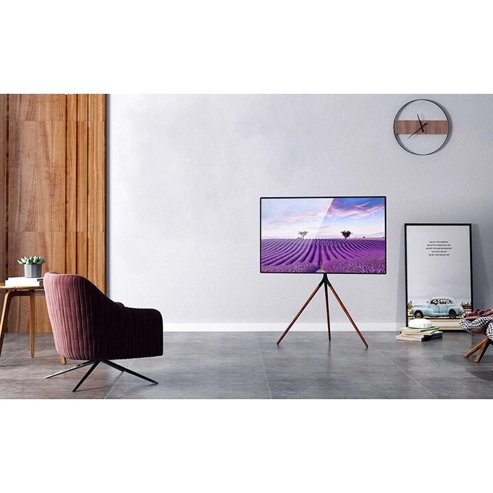 Techly 105209 supporto da pavimento per TV LCD/LED/Plasma 45-65" noce scuro
