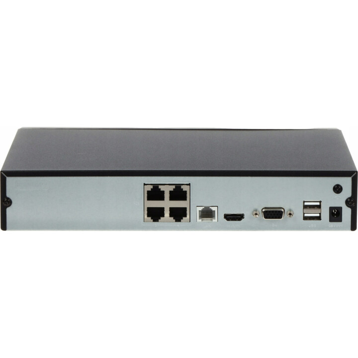 Gravador NVR IP Hikvision DS-7104NI-Q1/4P/M(D) - 4 canais, PoE, H.265+, HDMI/VGA, 6 MP, 1 HD